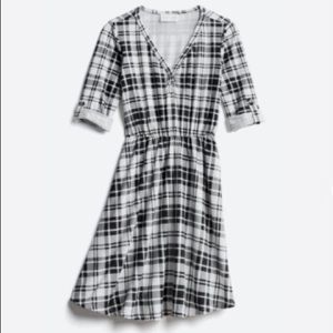 French Grey Darrah Brushed Knit Dress